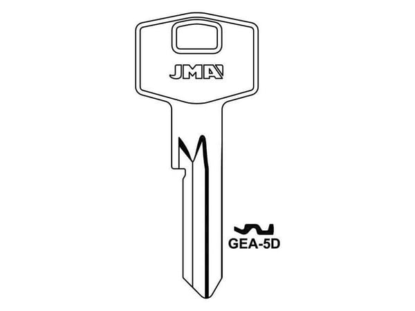 BLANK nyckel GEA-5D universal