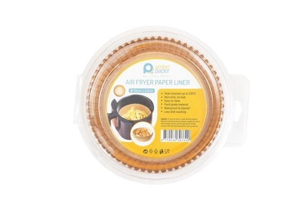 Bakepapirsformer AMBER PAPER 16 x 4,5 cm rund, brun, 50 stk