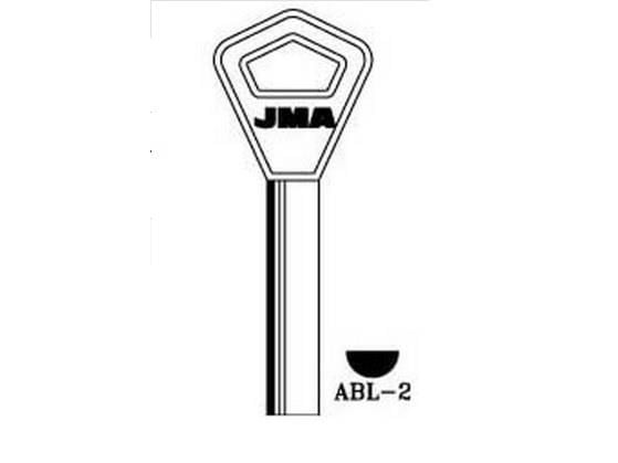 Jma Blank Key S12aby (Abl-2) Abloy