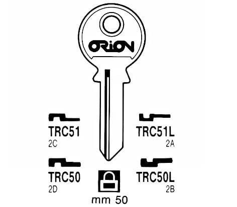 Tri-Bio blank nøkkel TRC51 (TRI-9D) TRI CIRCL
