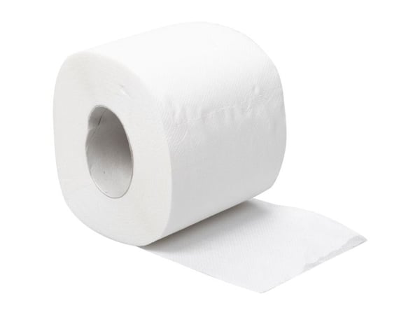 Toiletpapir, Biotech, 2-lags, 28m x 9,5cm, Ø12,4cm, hvid