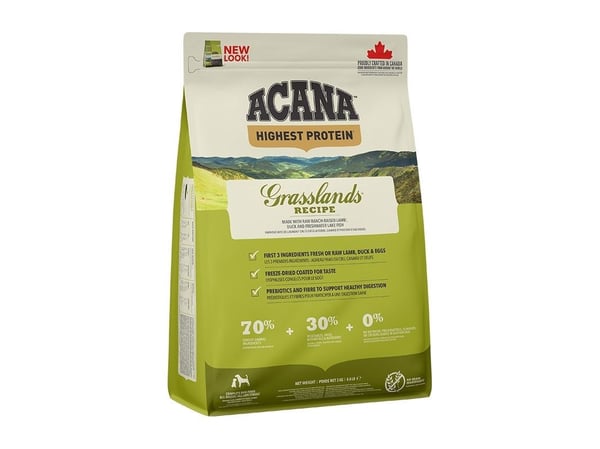 ACANA Highest protein Grasslands - tørfoder til hunde - 2kg