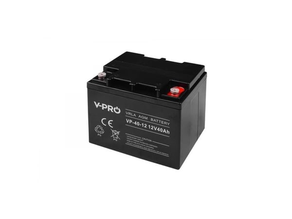 Volt VOLT AGM VPRO BATTERI 12V 40 Ah VRLA VEDLIKEHOLDSFRITT