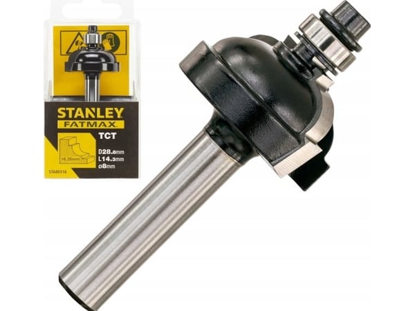 Stanley Freza TCT, leirformav. R6,35 x 28,5 mm