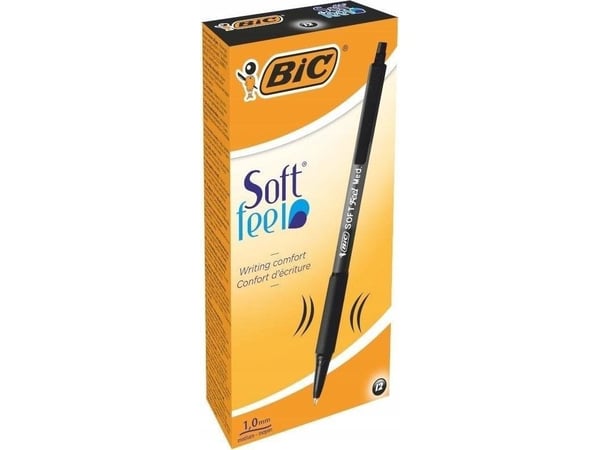 Bic Soft Feel automaattinen kuulakärkikynä medium musta