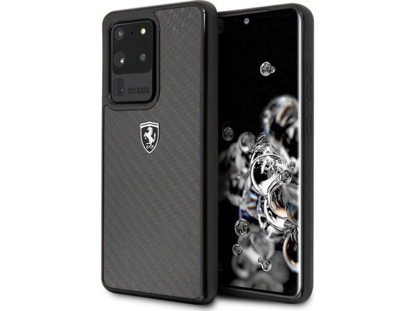 " Ferrari Hard Case FEHCAHCS69BK S20 Ultra G988 Musta / Musta Carbon Heritage