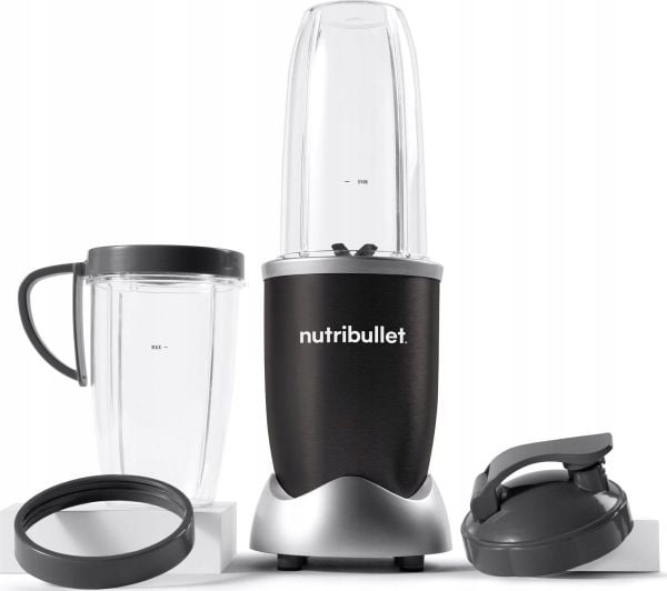 NutriBullet Pro 900, Pöydällä pidettävä tehosekoitin, 0,9 L, Syke-toiminto, Jäänmurskaus, 0,6 m, 900 W