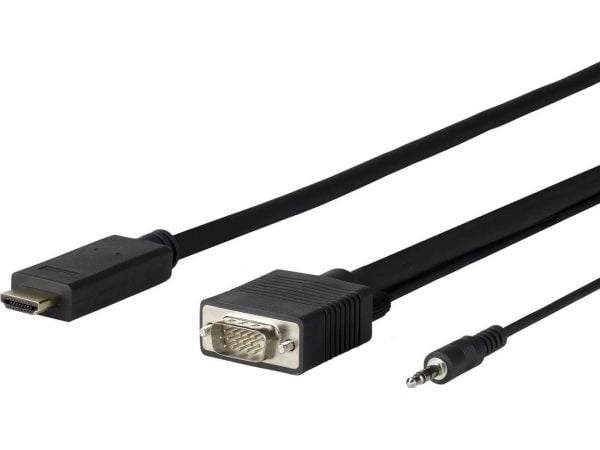 VivoLink Pro - HDMI-kaapeli - HDMI han til HD-15 (VGA), mini-phone stereo 3.5 mm han - 5 m
