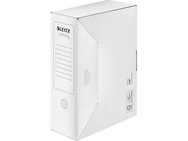 Leitz Infinity - Boksfil - bokryggbredde: 100 mm - for A4 (210 x 297 mm) - hvit