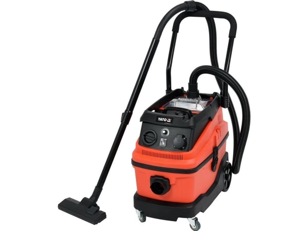 Yato YT-85715, 1600 W, Kuiva ja märkä, Pölypussi, 30 L, Suodatus, Musta, Oranssi