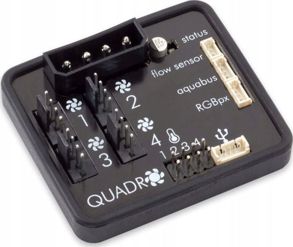 Aqua Computer 53256, Viftekontroller, Sort, 54 mm, 49 mm, 17 mm