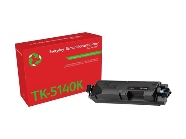 Everyday - Svart - kompatibel - boks - gjenfabrikert - tonerpatron (alternativ for: Kyocera TK-5140K) - Green World Alliance returprogram