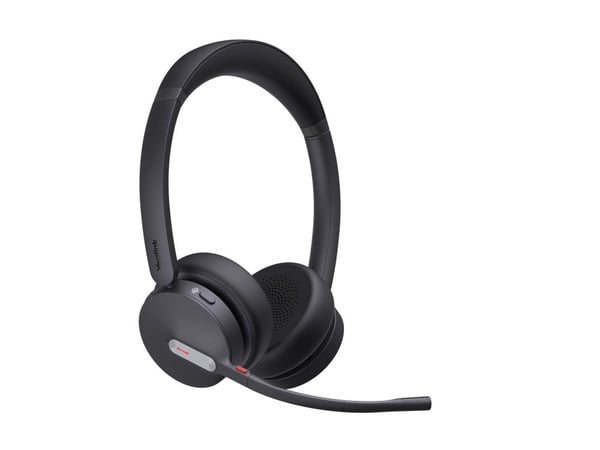 Yealink BH70 Dual - Hodesett - on-ear - Bluetooth - trådløs - USB-A via Bluetooth-adapter - svart - UC-sertifisert