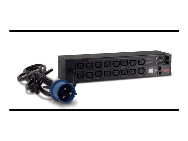 APC Switched Rack PDU AP7922B - Strømfordelerenhet (kan monteres i rack) - AC 230 V - Ethernet 10/100 - inngang: IEC 60309 32A - utgangskontakter: ...