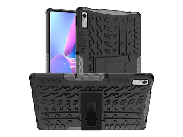 eSTUFF Portland - Baksidedeksel for nettbrett - robust - termoplast-polyuretan (TPU), polykarbonat - svart - for Lenovo Tab P11 (2nd Gen)