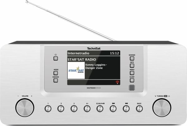 TechniSat DigitRadio 574 IR - Lydsystem - 2 x 5 watt - sølv