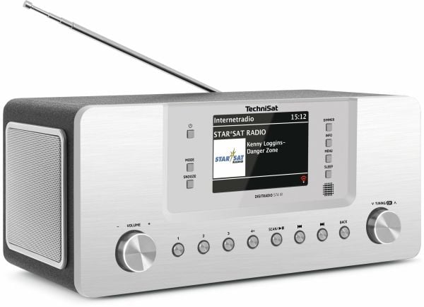TechniSat DigitRadio 574 IR - Lydsystem - 2 x 5 watt - sølv