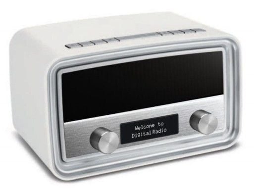 Soundmaster UR190, Klokke, Digitalt, DAB+, FM, PLL, LCD, 3,5 mm, Hvit