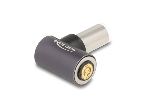 Delock - Strømkoblingsadapter - 7,4 x 5 mm DC-jakk (hann) til 8-stiftskontakt magnetisk - 20 V - 3 A - antrasitt