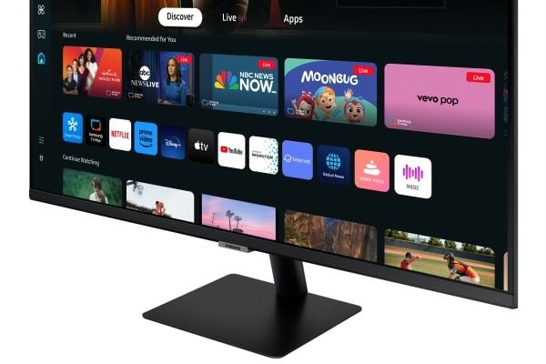 Samsung S32DM702UU - M70D Series - LED-skjerm - Smart - 32" - 3840 x 2160 4K @ 60 Hz - VA - 300 cd/m² - 3000:1 - HDR10 - 4 ms - 2xHDMI, USB-C - høy...