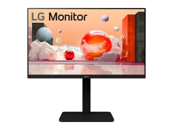 LG 24BA550-B - LED-skjerm - 24" (23.8" synlig) - 1920 x 1080 Full HD (1080p) @ 100 Hz - IPS - 250 cd/m² - 1300:1 - 5 ms - HDMI, VGA, DisplayPort - ...