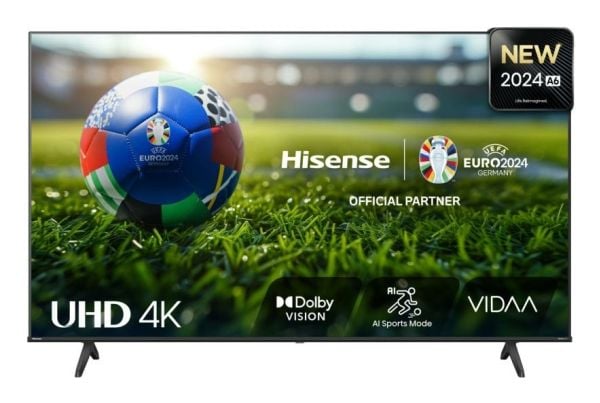 Hisense 50E6NT - 50" Diagonalklasse E6NT Series LED-bakgrunnsbelyst LCD TV - Smart TV - VIDAA - 4K UHD (2160p) 3840 x 2160 - HDR - Direct LED - svart