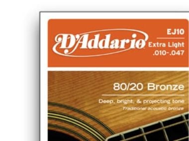 D''Addario EJ10, Gitar, Stål, Akustisk, 6 stykker