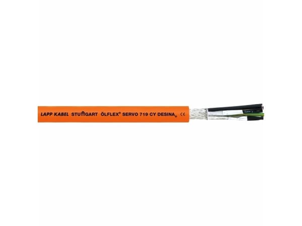 Lapp ÖLFLEX SERVO 719 CY, 100 m, Orange, Koppar, PVC, 145 kg/km, 225 kg/km