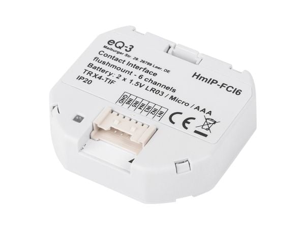 Homematic IP HmIP-FCI6, Knapper, Hvit, IP20, RF, 868.0 - 868.6, 869.4 - 869.65 MHz, 230 m Homematic IP HmIP-FCI6, Knapper, Hvit, IP20, RF, 868.0 - 868.6, 869.4 - 869.65 MHz, 230 m
