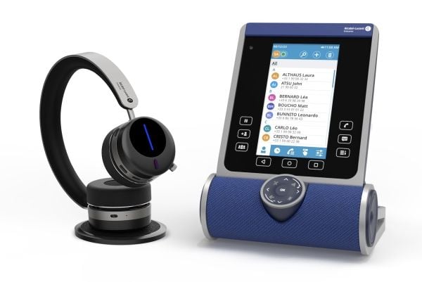 Alcatel-Lucent Enterprise AH80 - Hodesett - on-ear - Bluetooth - trådløs, kablet - aktiv støydemping - 3,5 mm jakk, USB-A via Bluetooth-adapter