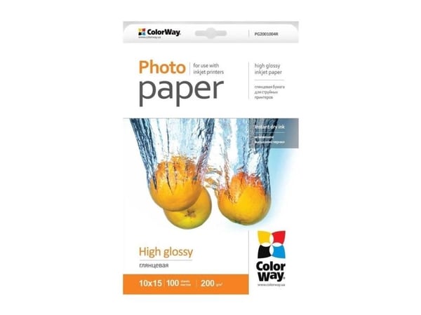 ColorWay - Blank - 100 x 150 mm - 200 g/m² - 100 ark fotopapir