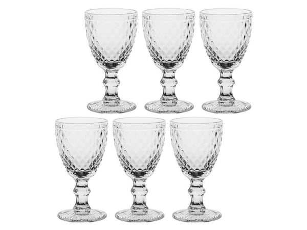 LA PORCELLANA BIANCA ETRUSCO Sett med 6 glass 250 ml