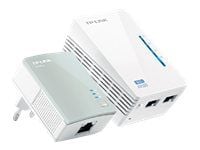 TP-Link TL-WPA4220KIT AV500 WiFi Powerline Extender - Starter Kit - PowerLine adaptersats HomePlug AV (HPAV) - vägginsticksbar