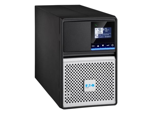 Eaton 5P 850i - Gen 2 - UPS - tårn - AC 200/208/220/230/240 V - 680 watt - 850 VA - enkeltfase - 7 Ah - RS-232, USB - utgangskontakter: 6 - svart/sølv