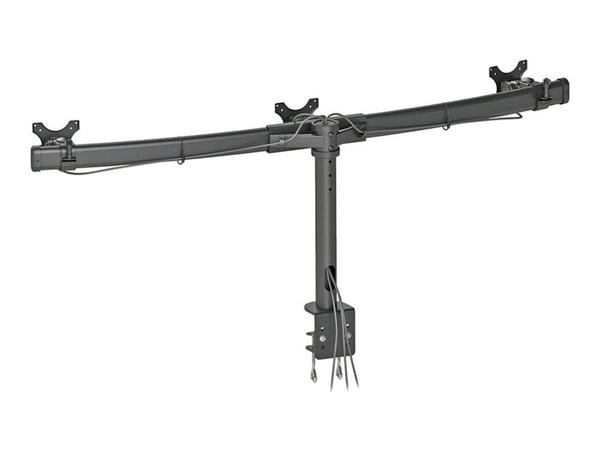 Neomounts FPMA-D700D3 - Monteringssett - for 3 LCD-skjermer - svart - skjermstørrelse: 10"-27" - klemmemonterbar, skrivebordsmonterbar