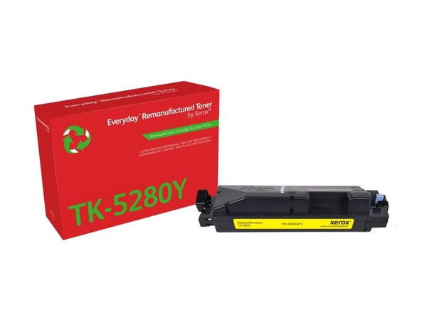 Everyday - Gul - kompatibel - boks - gjenfabrikert - tonerpatron (alternativ for: Kyocera TK-5280Y) - Green World Alliance returprogram Everyday - Gul - kompatibel - boks - gjenfabrikert - tonerpatron (alternativ for: Kyocera TK-5280Y) - Green World Alliance returprogram