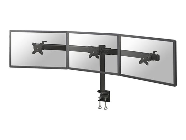 Neomounts FPMA-D700D3 - Monteringssett - for 3 LCD-skjermer - svart - skjermstørrelse: 10"-27" - klemmemonterbar, skrivebordsmonterbar