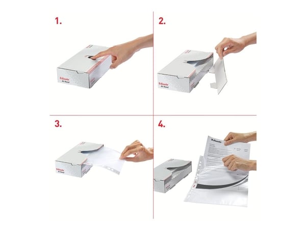 Esselte At Hand Pockets, A4, Läpinäkyvä, Polypropeeni (PP), 252 mm, 56 mm