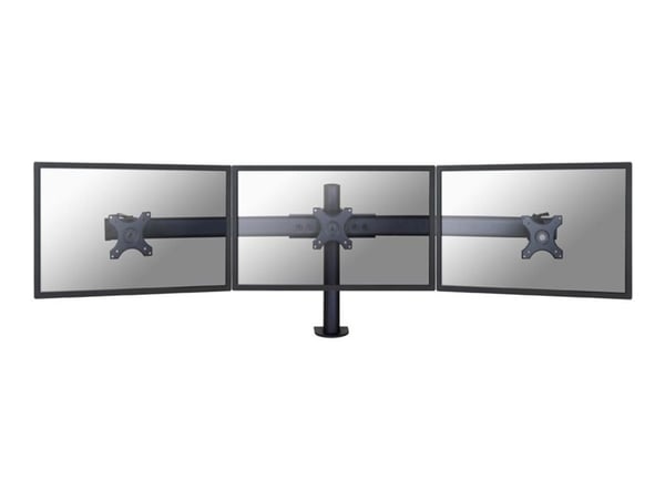 Neomounts FPMA-D700D3 - Monteringssett - for 3 LCD-skjermer - svart - skjermstørrelse: 10"-27" - klemmemonterbar, skrivebordsmonterbar