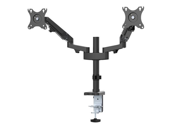 Neomounts DS70-750BL2 - Monteringssett (skrivebordsmontering) - justerbar dobbelarm i full bevegelse - for 2 LCD-skjermer - svart - skjermstørrelse...