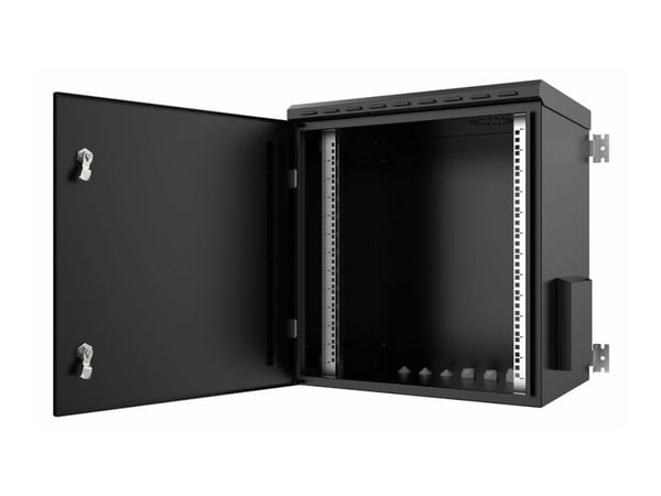 Lanview by Logon - Rack skåp - 60 x 45 - väggmontering - svart, RAL 9005 - 12U - 19"