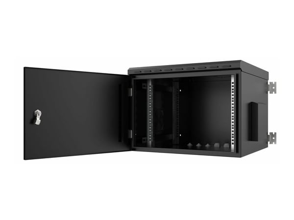 LOGON RWMIP55W07U60B, Seinään asennettava laitekehikko, 7U, Musta