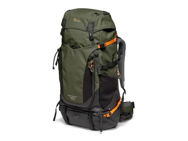 Lowepro Photo Sport PRO 70L AW IV - Ryggsekk S-M for digitalfotokamera med linser - robust - 420D Oxford-nylon, 420D diamond ripstop nylon, carbona...
