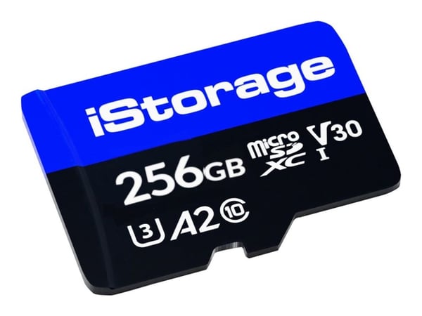 iStorage IS-MSD-1-256, 256 GB, MicroSDXC, Klasse 10, UHS-III, Klasse 3 (U3), V30