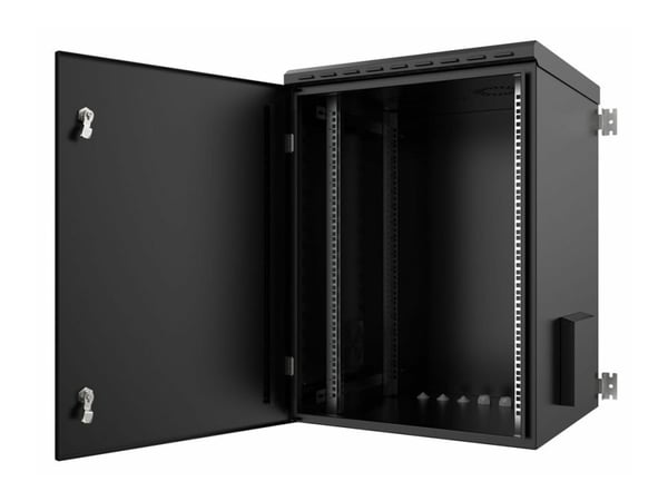 Lanview by Logon - Rack skap - 60 x 60 - veggmonterbar - svart, RAL 9005 - 16U - 19"