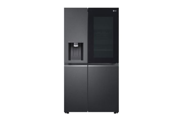 LG GSXB90MCDE - Kjøleskap/fryser - side-ved-side med vannautomat, isdispenser - Wi-Fi - bredde: 91.3 cm - dybde: 73.5 cm - høyde: 179 cm - 635 lite...