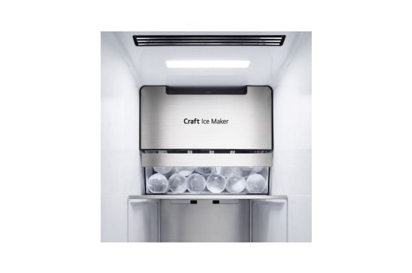 LG GSXB90MCDE - Kjøleskap/fryser - side-ved-side med vannautomat, isdispenser - Wi-Fi - bredde: 91.3 cm - dybde: 73.5 cm - høyde: 179 cm - 635 lite...