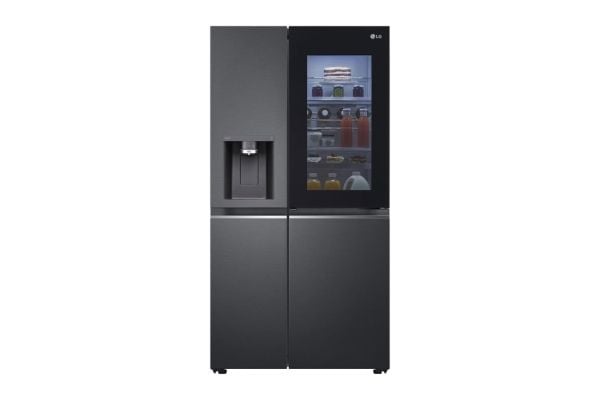 LG GSXB90MCDE - Kjøleskap/fryser - side-ved-side med vannautomat, isdispenser - Wi-Fi - bredde: 91.3 cm - dybde: 73.5 cm - høyde: 179 cm - 635 lite...