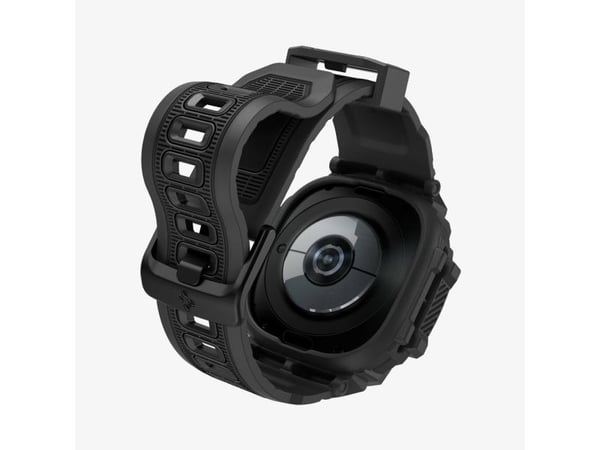 Spigen Rugged Armor Pro, Band, SmartWatch, Sort, Samsung, Galaxy Watch 7 (44mm), Termoplastisk polyuretan (TPU)