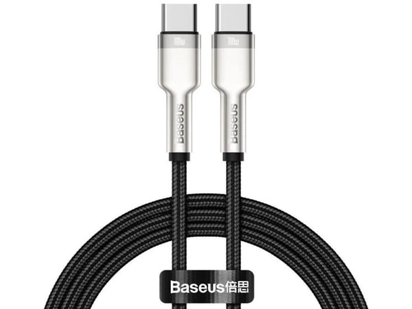 Baseus CATJK-C01, Musta, USB C, USB C, 1 m, Hanstik